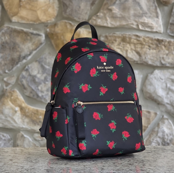 kate spade Handbags - Kate Spade Chelsea Rose Toss Print Medium Backpack